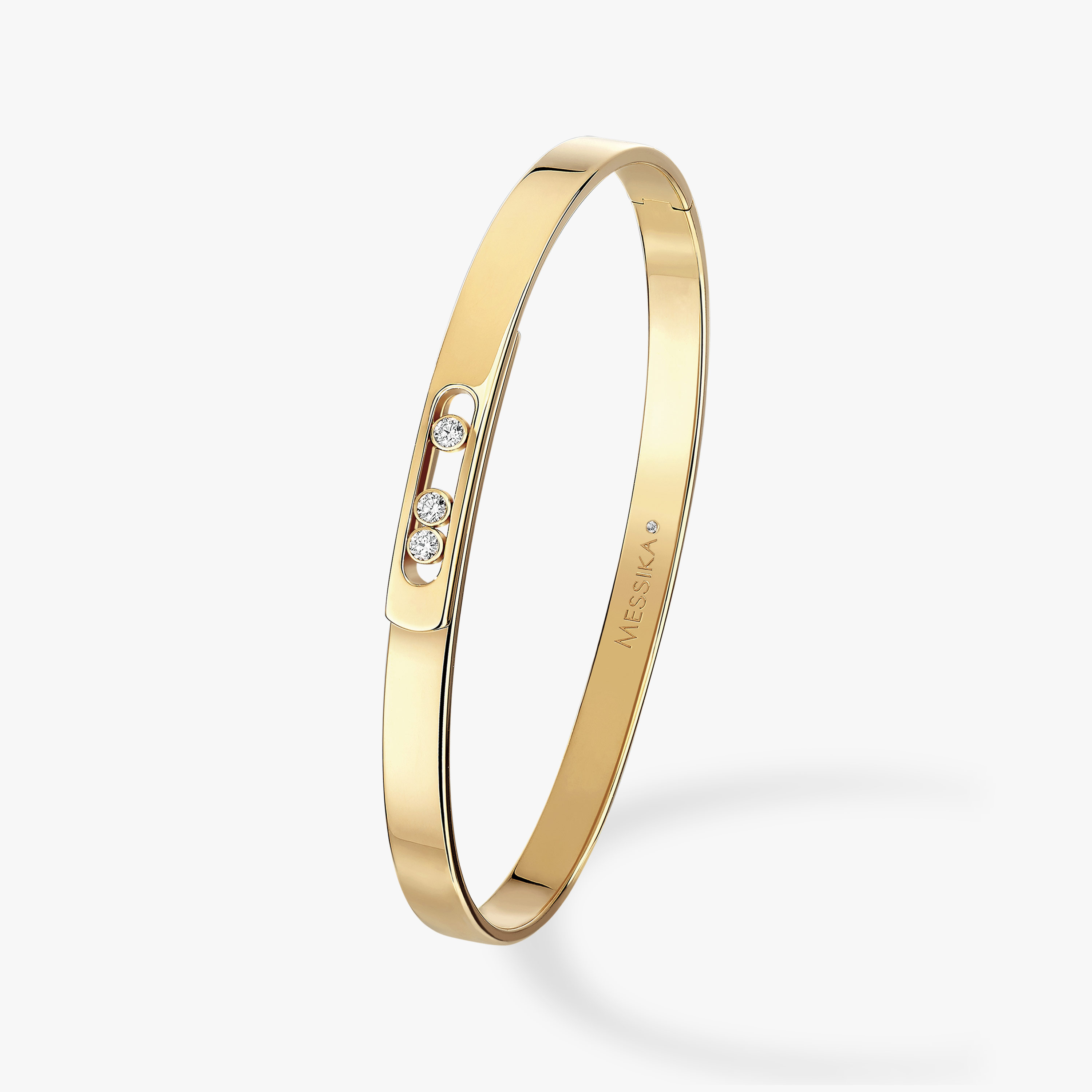 14k Yellow White Gold Round Diamond Hinged Bangle Style Bracelet .44ctw  12.5g | eBay