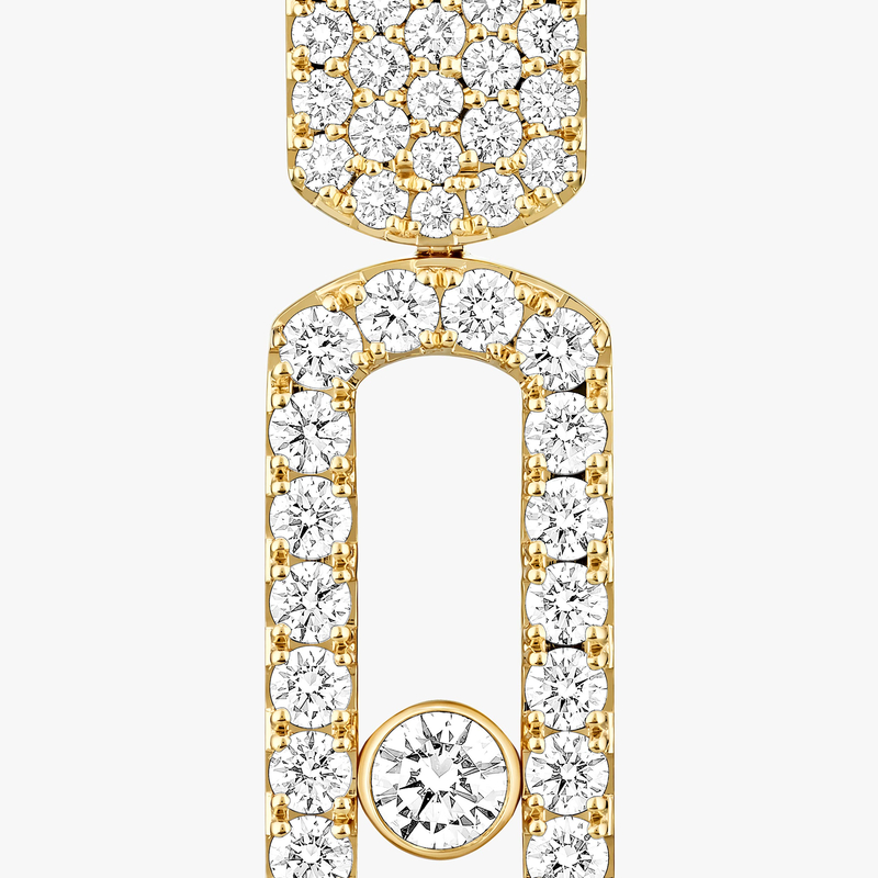 Boucles d'oreilles Femme Or Jaune Diamant Imperial Move GM 13754-YG