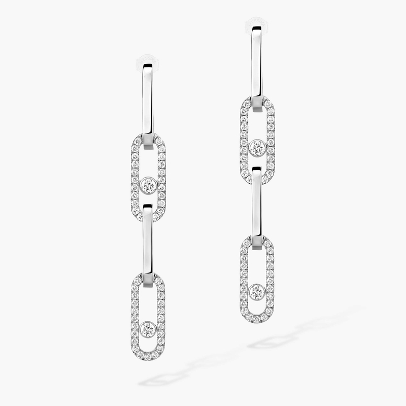 Move Link transformable earrings White Gold For Her Diamond Earrings 13678-WG