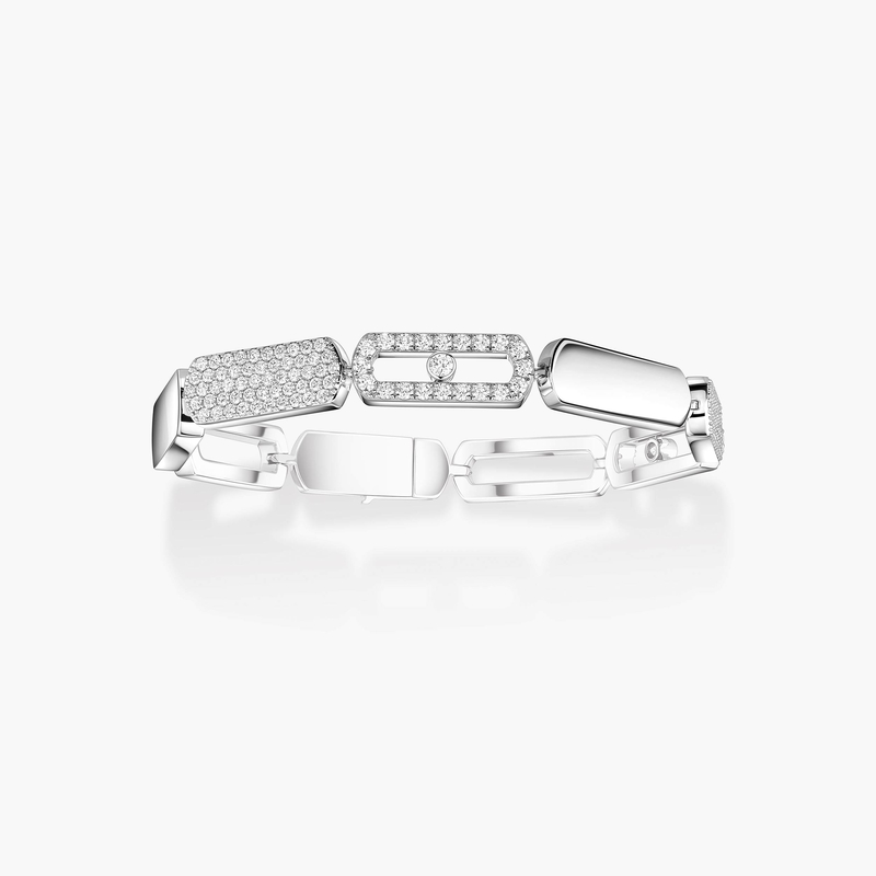 Bracelet Femme Or Blanc Diamant Imperial Move GM 13790-WG