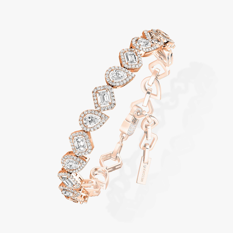 My Twin Rivière Pink Gold For Her Diamond Bracelet 13452-PG