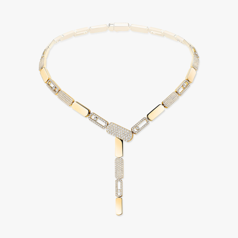 Imperial Move LM Tie Necklace Yellow Gold For Her Diamond Necklace 13726-YG