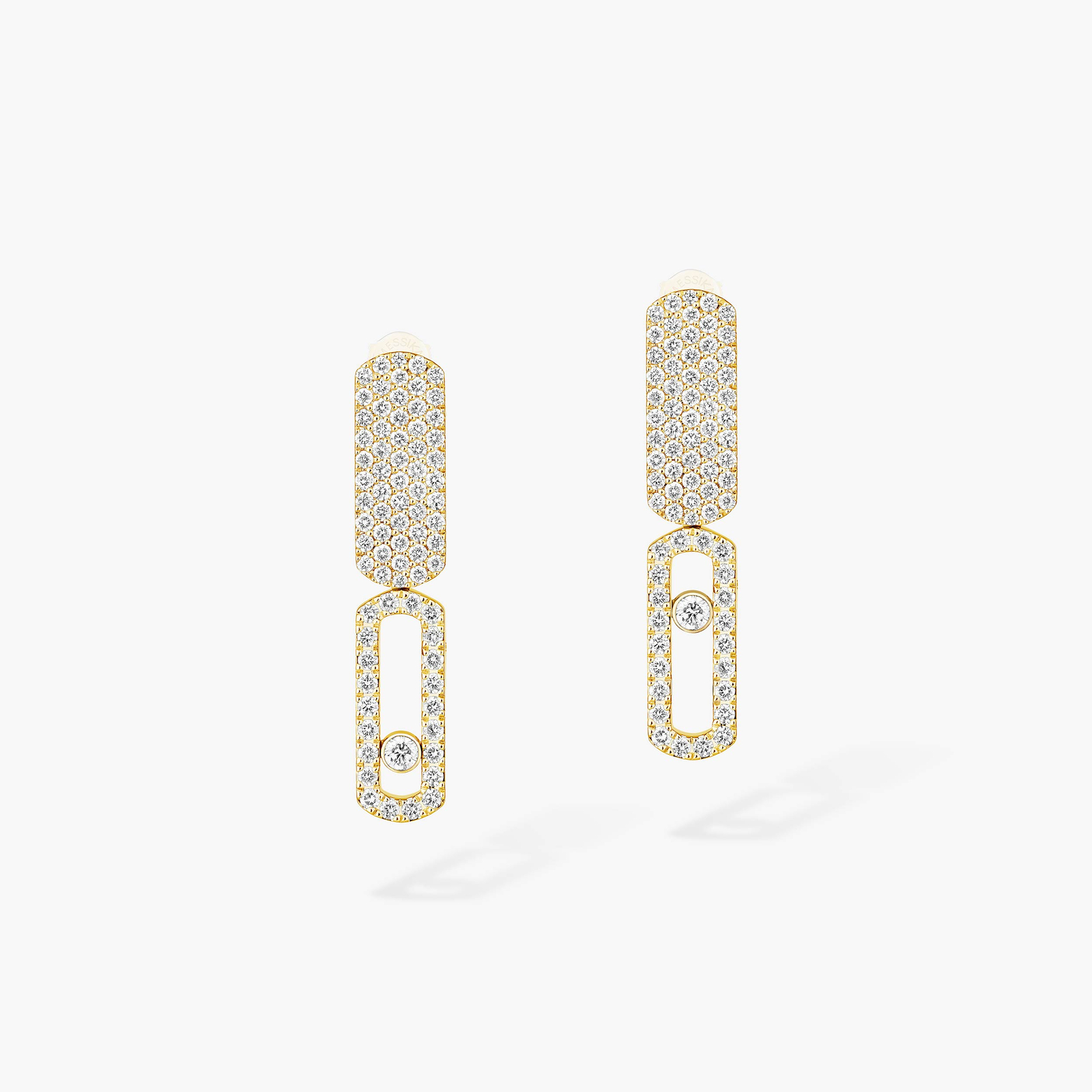 Earrings For Her Yellow Gold Diamond Imperial Move SM 13930-YG