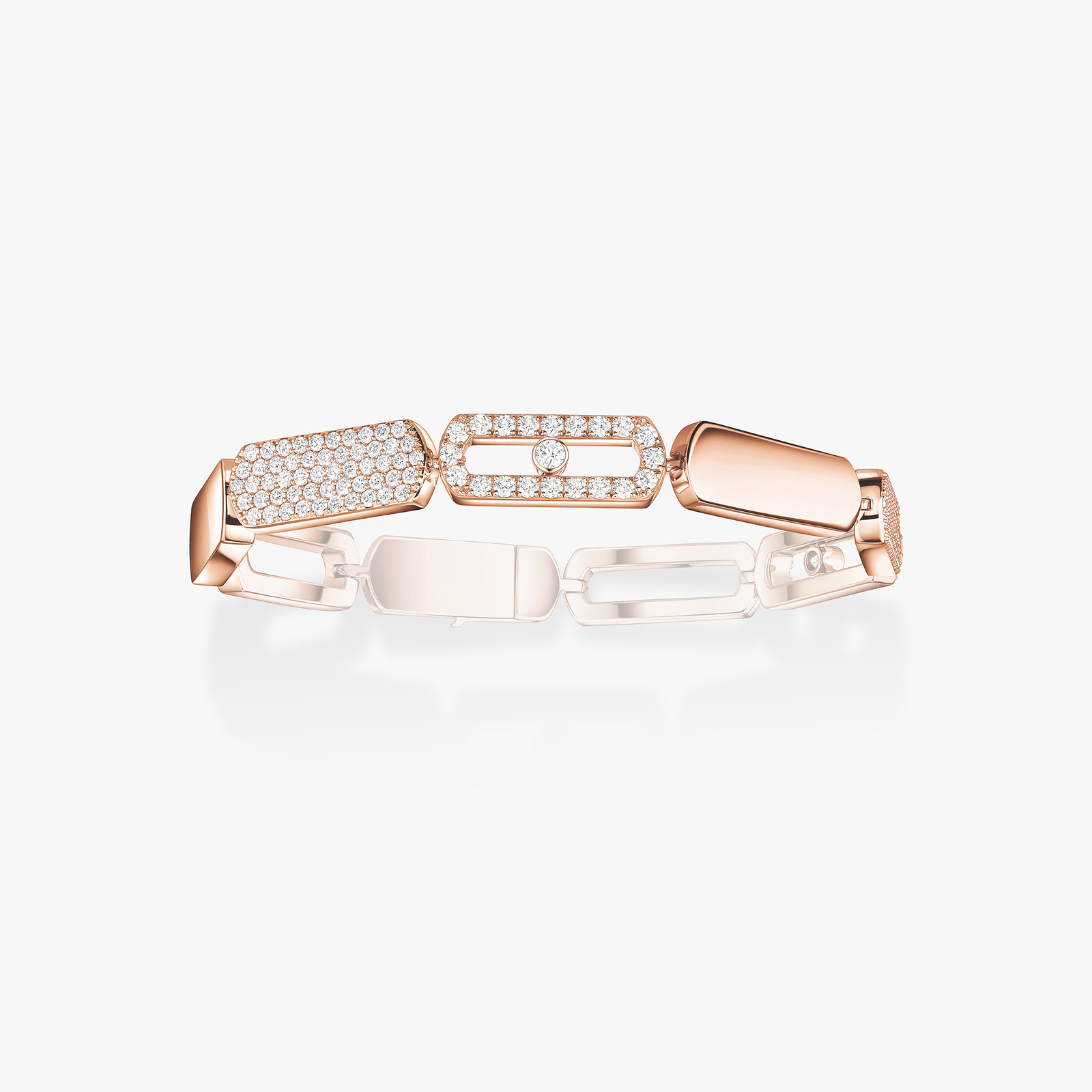 Bracelet For Her Pink Gold Diamond Imperial Move LM 13790-PG