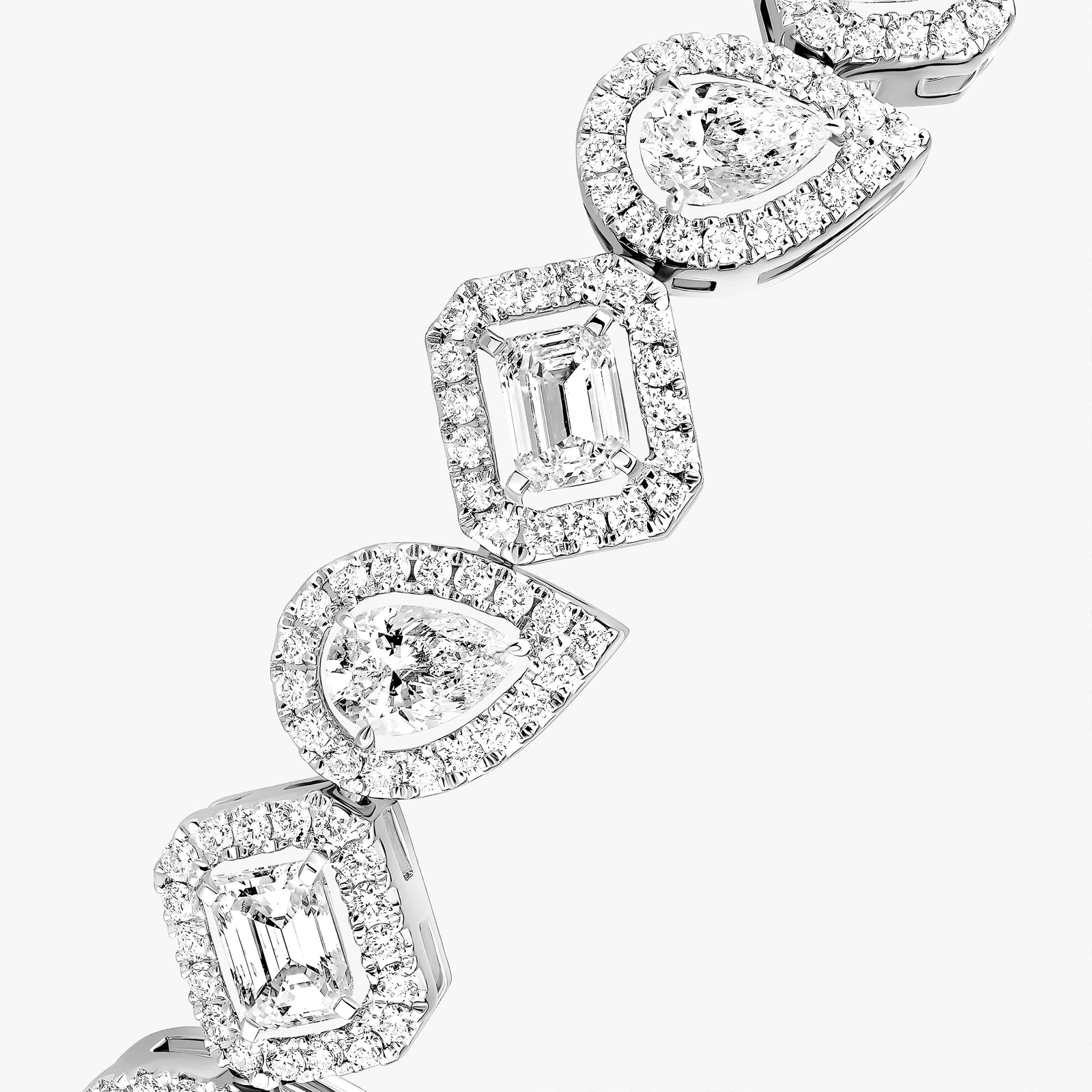 Bracelet Femme Or Blanc Diamant My Twin Rivière 13452-WG