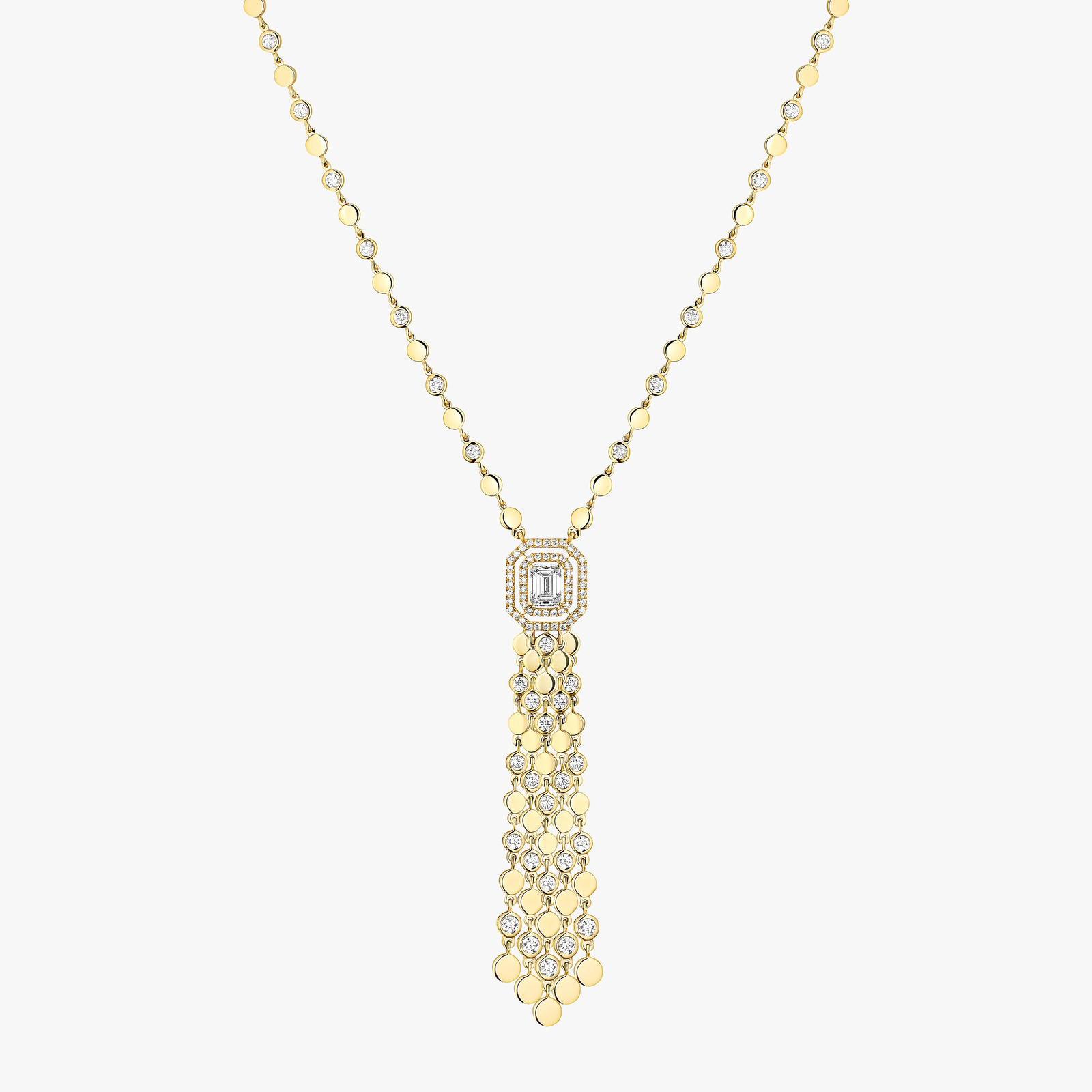 D-Vibes Tassel Yellow Gold For Her Diamond Necklace 13175-YG