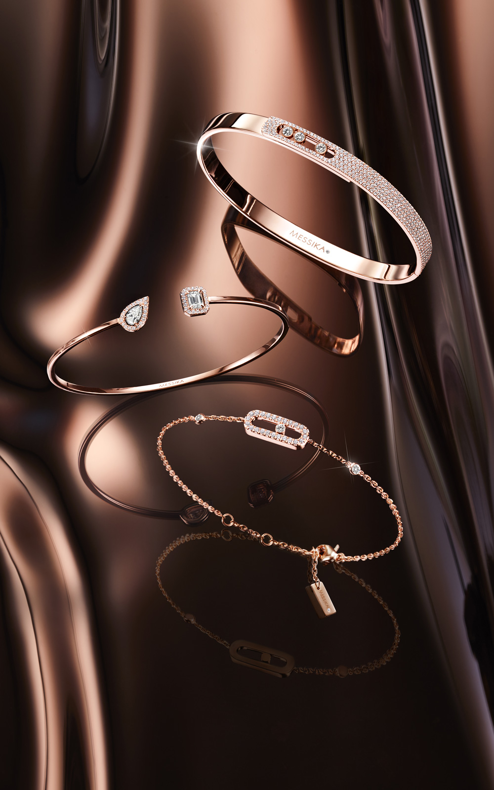 Bracelets Chaîne Or et Diamant Femme - Bijoux de Luxe Messika
