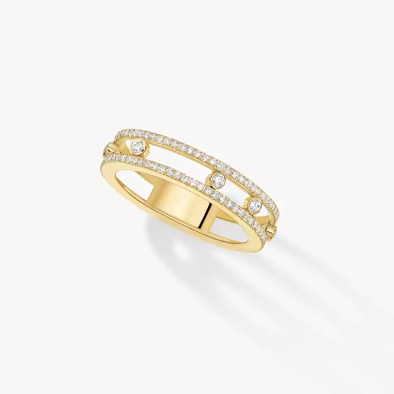 Ring For Her Yellow Gold Diamond Move Romane  07080-YG