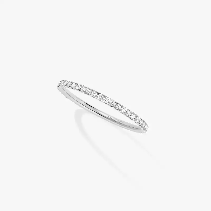 Ring For Her White Gold Diamond Gatsby XS Wedding Ring 05064-WG