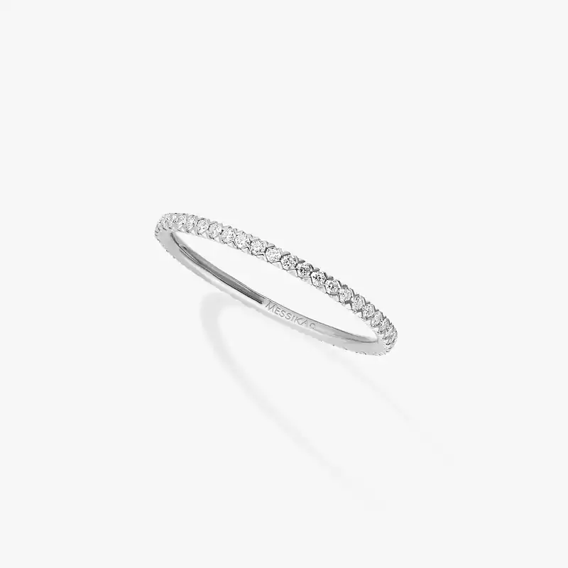 Ring For Her White Gold Diamond Gatsby Wedding Ring 04036-WG