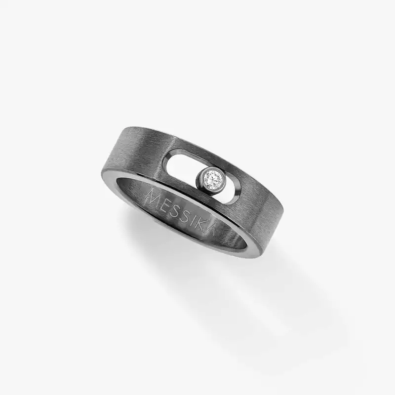 Ring For Her Graphite Titanium Diamond Move Titanium Graphite SM  07164-TG