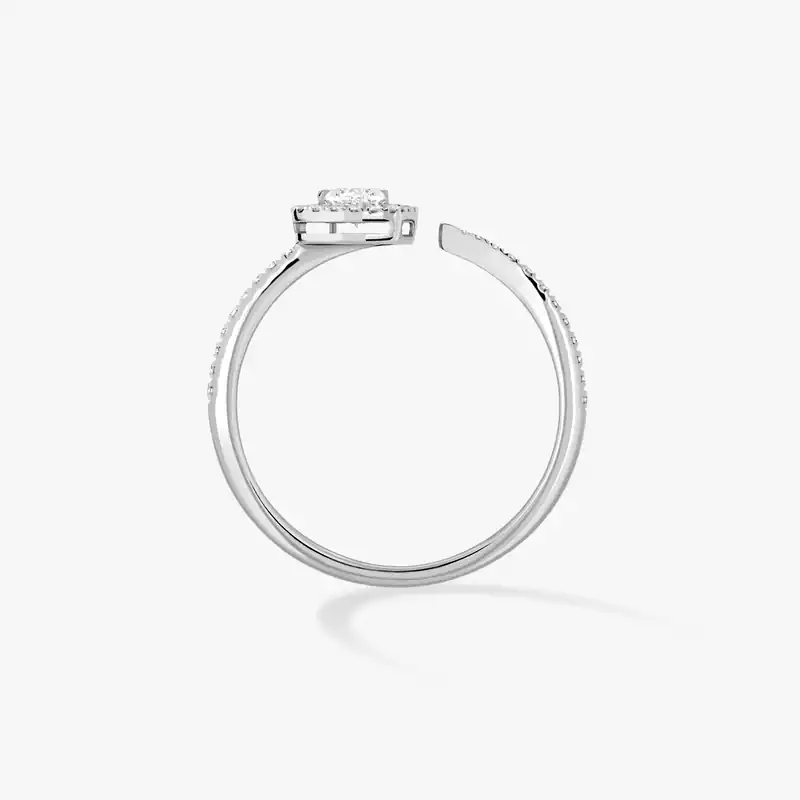 Ring For Her White Gold Diamond Joy Cœur 0.15-carat Diamond Pavé  11438-WG