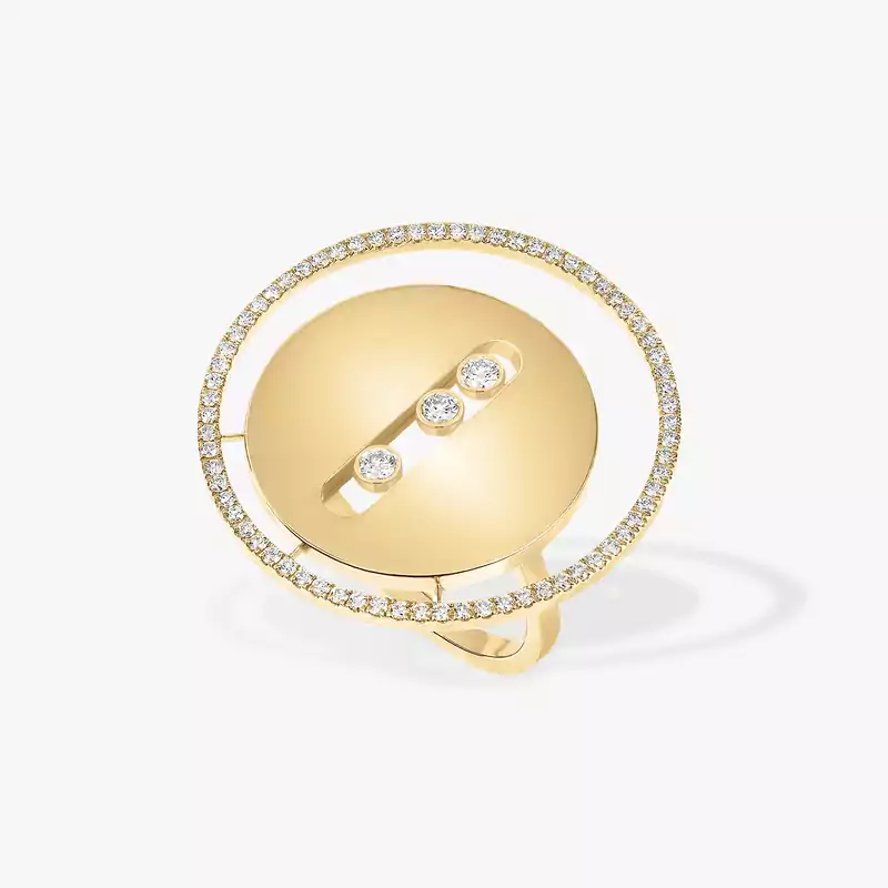 Ring For Her Yellow Gold Diamond Lucky Move LM 10820-YG