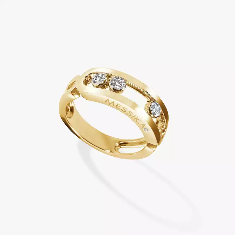 Ring For Her Yellow Gold Diamond Move Classique 03998-YG