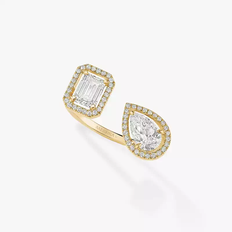 Ring For Her Yellow Gold Diamond My Twin Toi & Moi 0.60ct x2 06502-YG