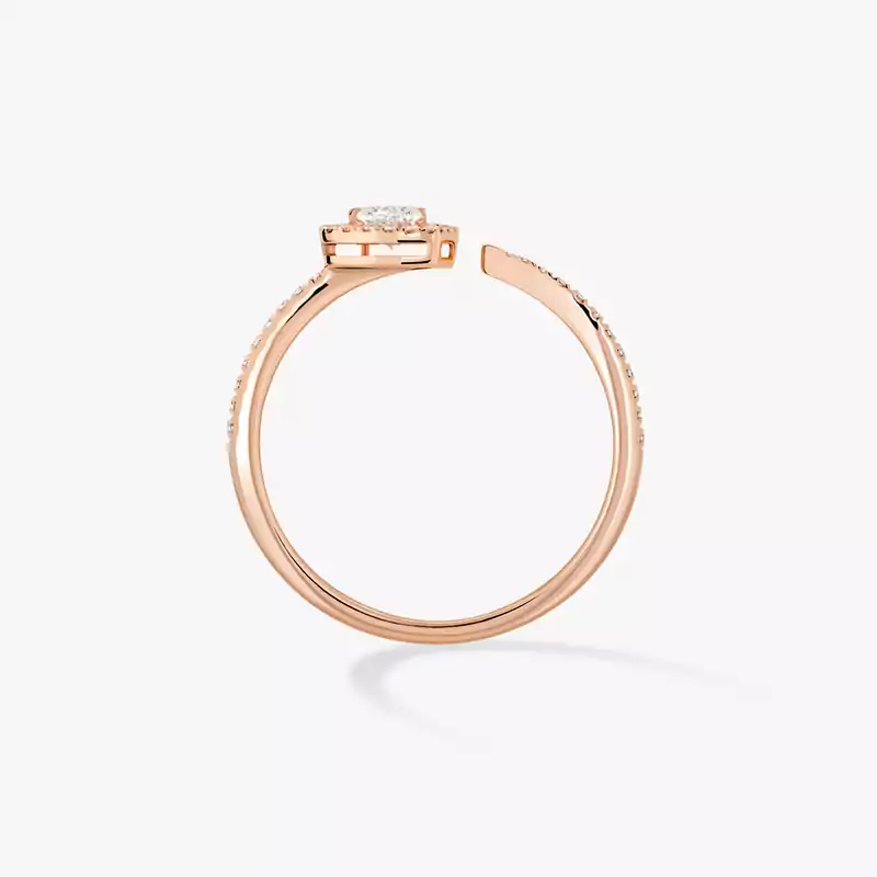 Ring For Her Pink Gold Diamond Joy Cœur 0.15-carat Diamond Pavé  11438-PG