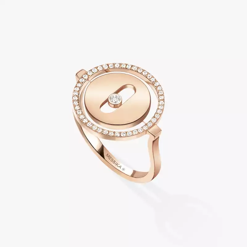 Кольцо Для нее Розовое золото Бриллиантами Кольцо Lucky Move PM (малая модель) 07470-PG