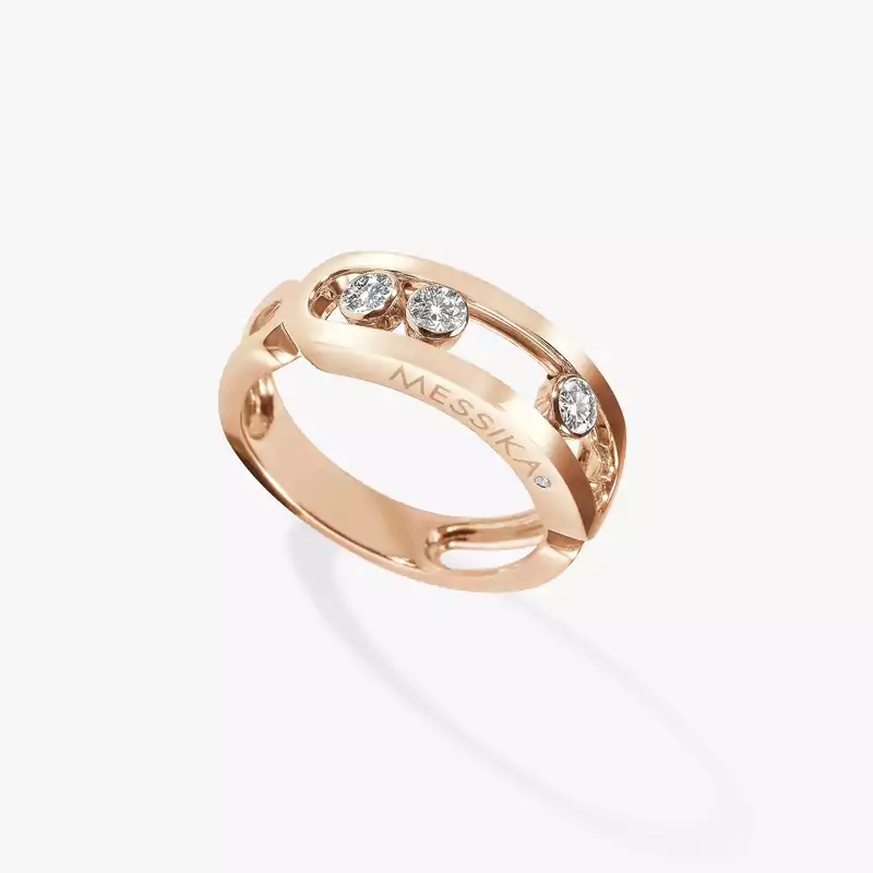 Ring For Her Pink Gold Diamond Move Classique 03998-PG