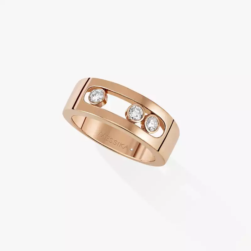 Ring For Her Pink Gold Diamond Move Joaillerie SM 04704-PG