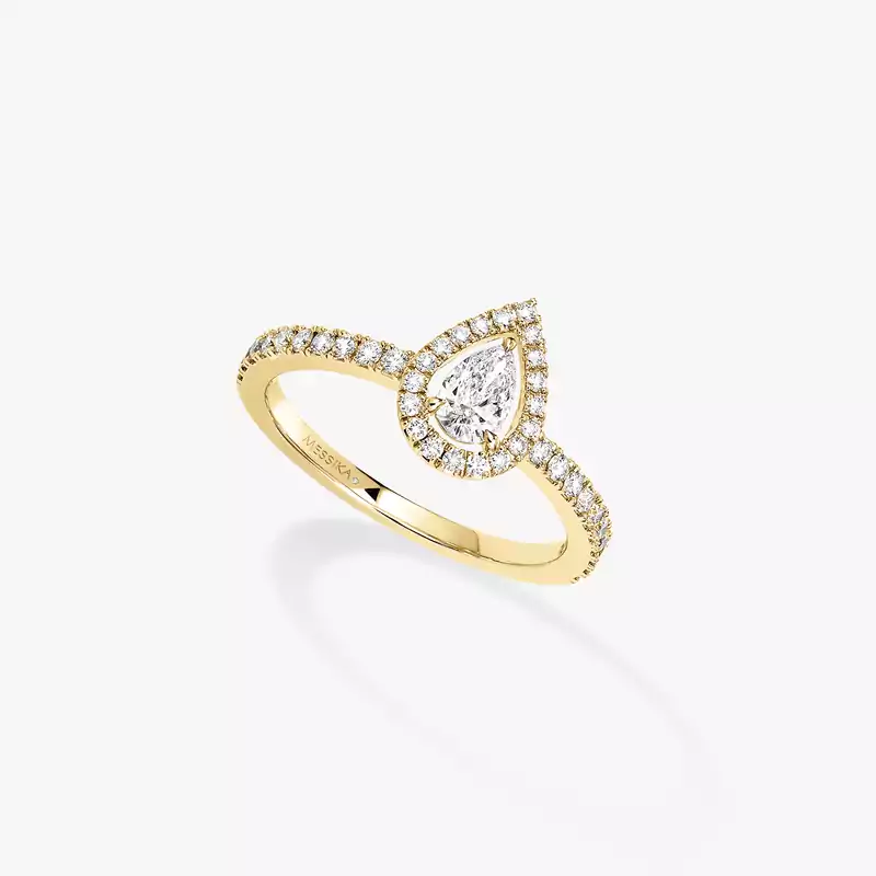 Ring For Her Yellow Gold Diamond Joy Pear Cut Diamond 0.25ct 05220-YG