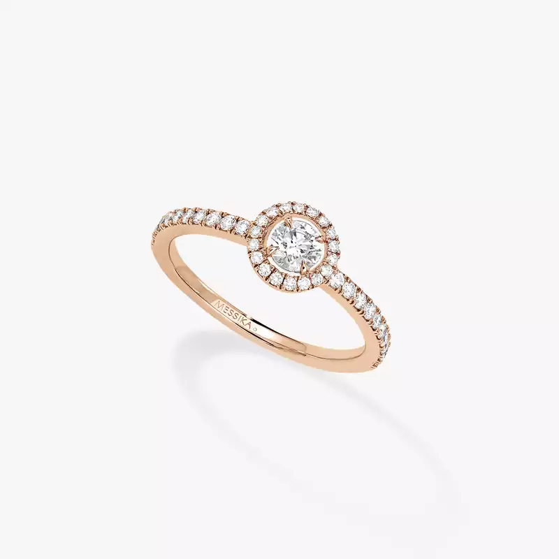Кольцо Для нее Розовое золото Бриллиантами Joy Diamant Rond 0,25ct 04163-PG
