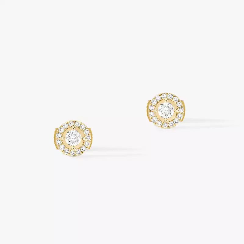 Earrings For Her Yellow Gold Diamond Joy Round Diamonds 2x0.10 ct  06991-YG