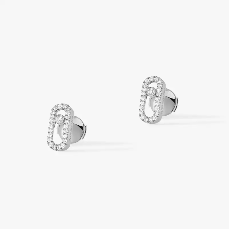 Earrings For Her White Gold Diamond Move Uno 05634-WG