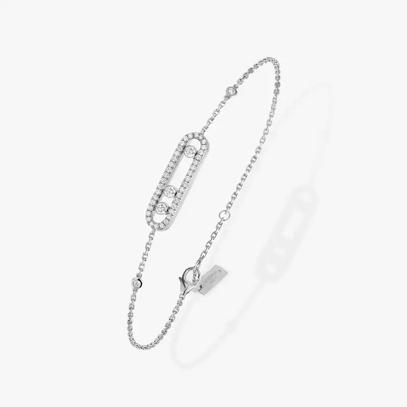 Bracelet For Her White Gold Diamond Baby Move Pavé  04325-WG