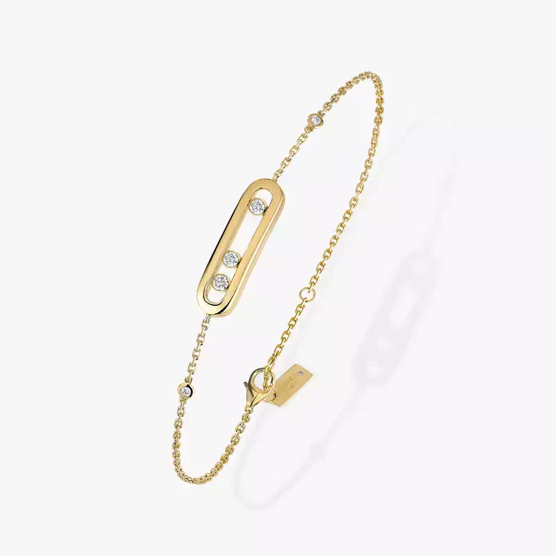 Bracelet For Her Yellow Gold Diamond Baby Move 04324-YG
