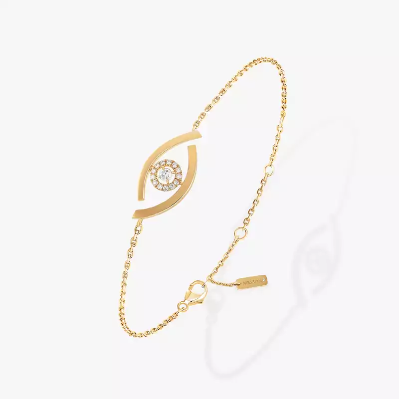 Lucky Eye Yellow Gold For Her Diamond Bracelet 10034-YG