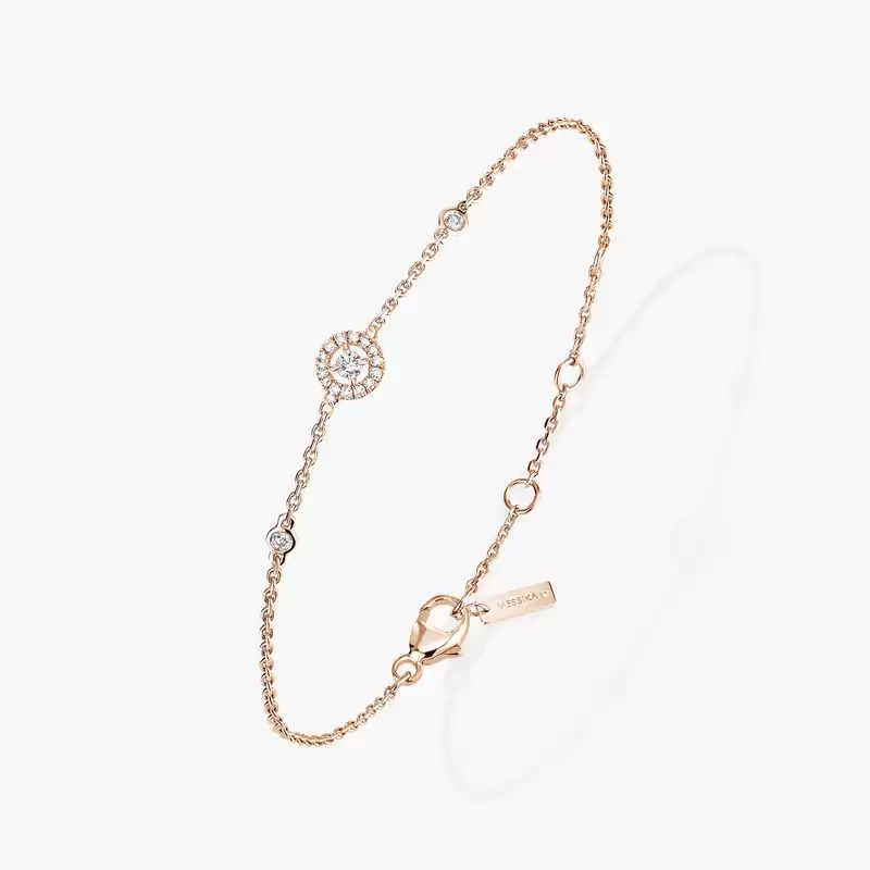 Bracelet For Her Pink Gold Diamond Joy XS 05337-PG