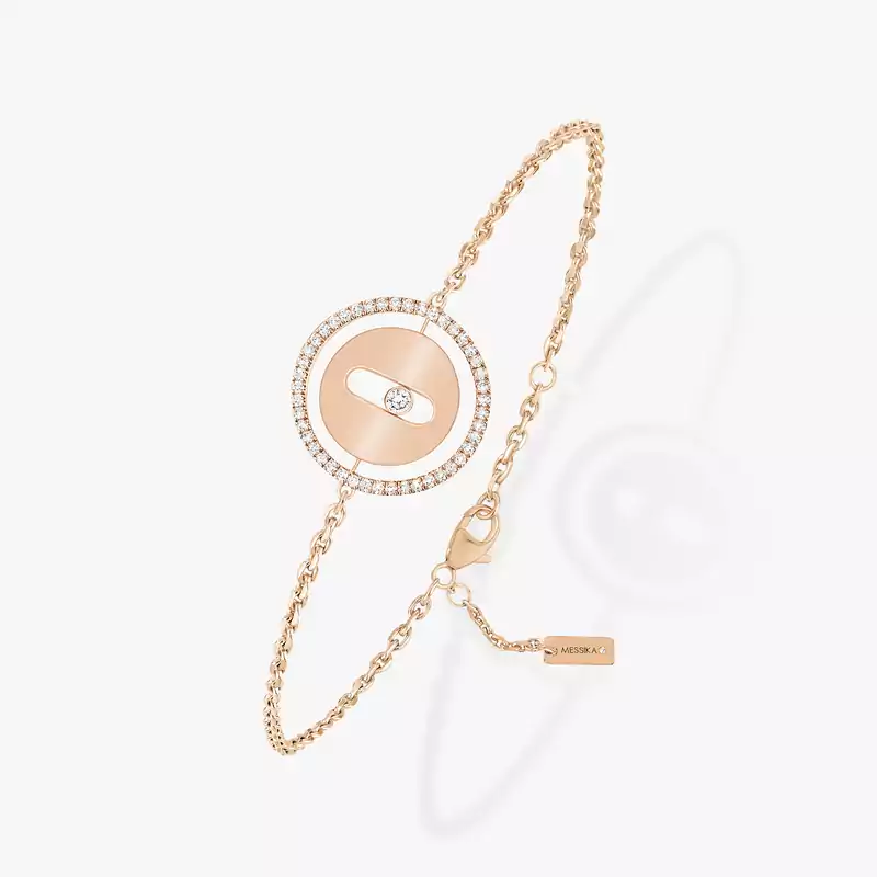 Bracelet For Her Pink Gold Diamond Lucky Move SM 07540-PG