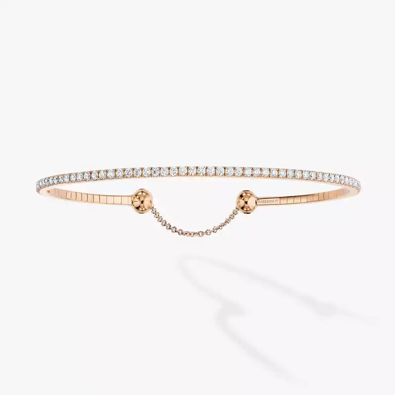 Skinny 1.6ct Pink Gold For Her Diamond Bracelet 04849-PG