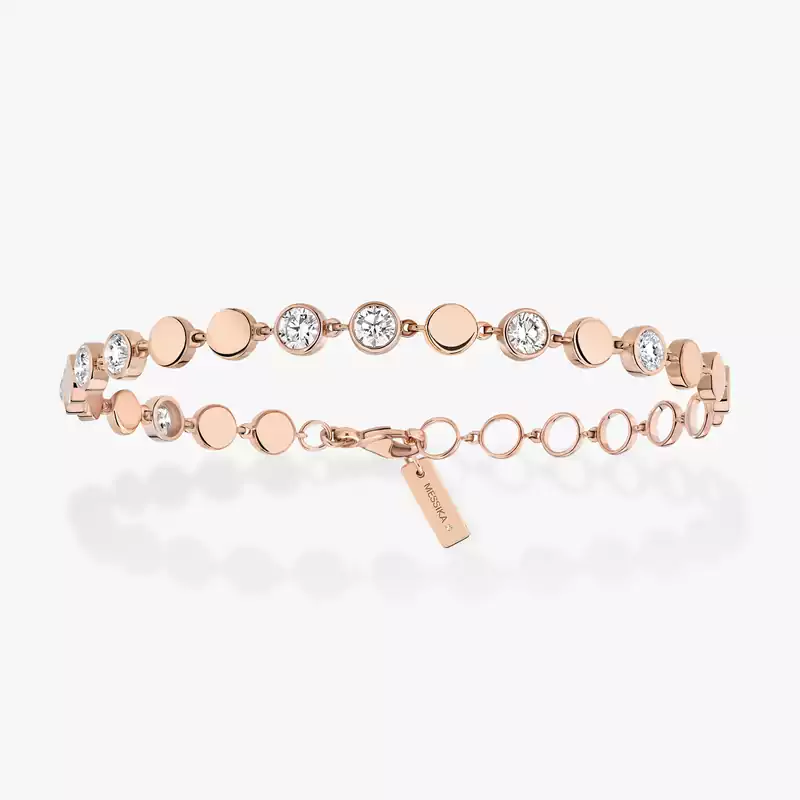 Bracelet Femme Or Rose Diamant Bracelet D-Vibes MM 12484-PG
