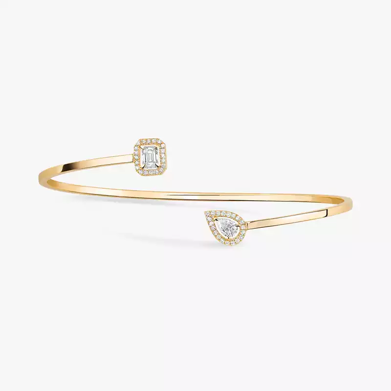 My Twin Toi & Moi Diamant-Armreif 0,15kt x2 Für sie Diamant Armband Gelbgold 07222-YG