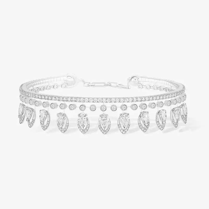 Desert Bloom Skinny-Armband Für sie Diamant Armband Weißgold 10070-WG