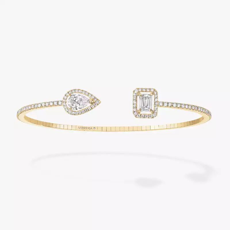 Bracelet For Her Yellow Gold Diamond My Twin Skinny 0.40ct x2 06492-YG