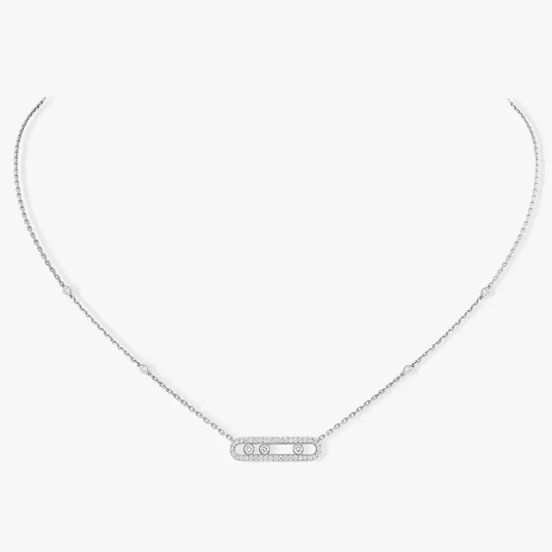 Baby Move Pavé White Gold For Her Diamond Necklace 04322-WG