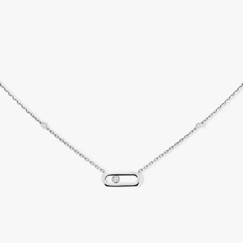 Gold Move Uno White Gold For Her Diamond Necklace 10053-WG