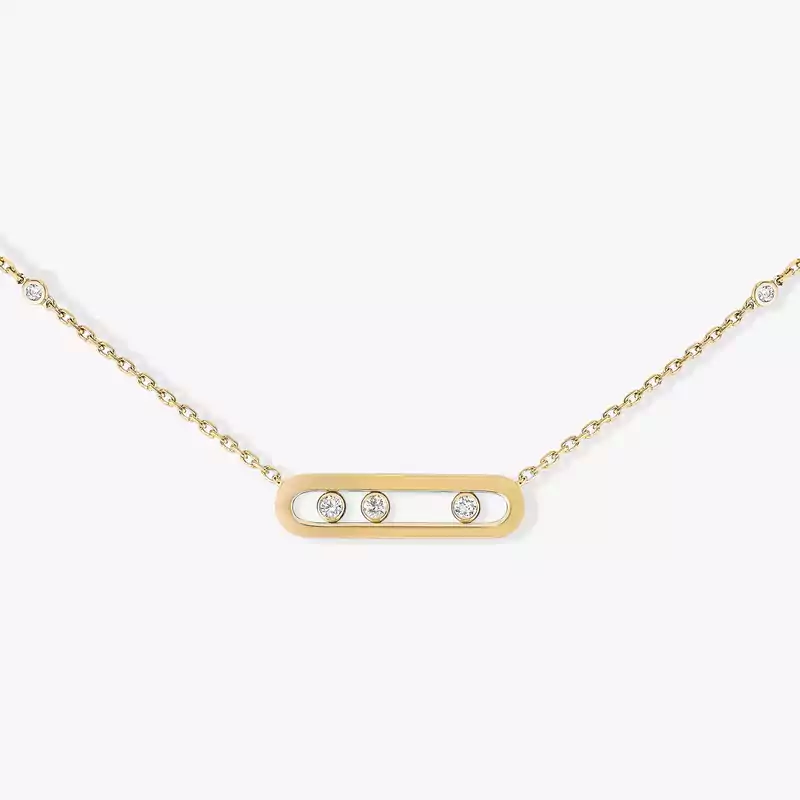 Baby Move Yellow Gold For Her Diamond Necklace 04323-YG