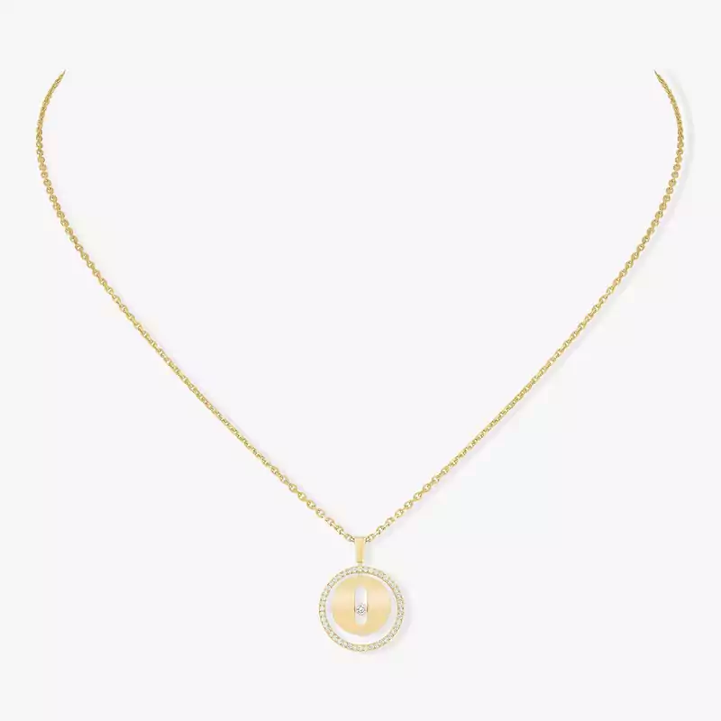 Lucky Move SM Yellow Gold For Her Diamond Necklace 07396-YG