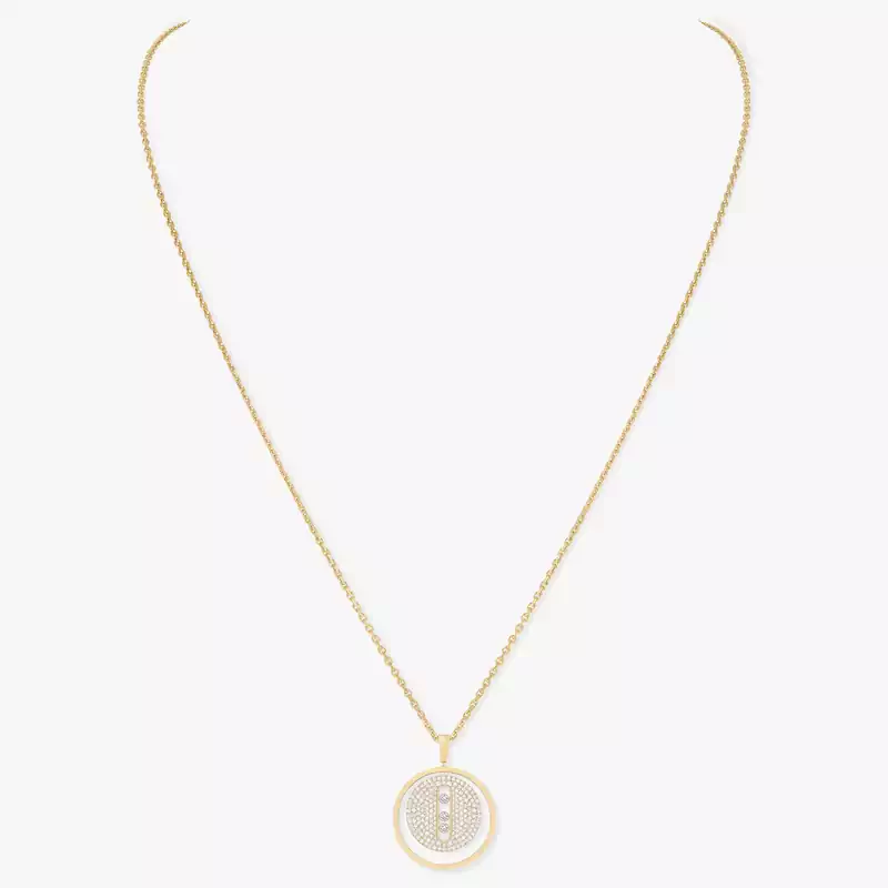 Lucky Move MM Pavé Yellow Gold For Her Diamond Necklace 07395-YG