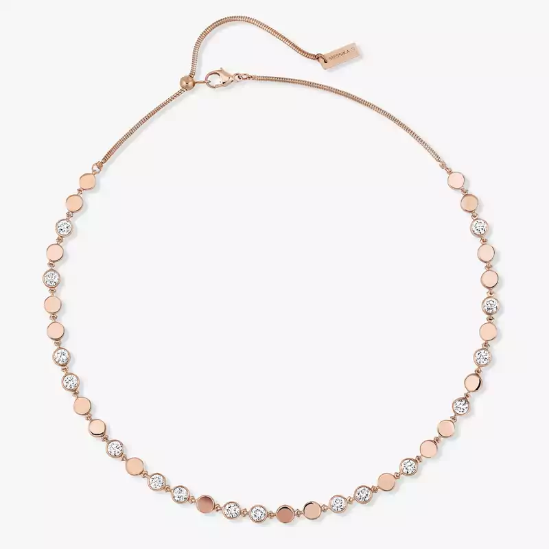 D-Vibes MM Pink Gold For Her Diamond Necklace 12483-PG