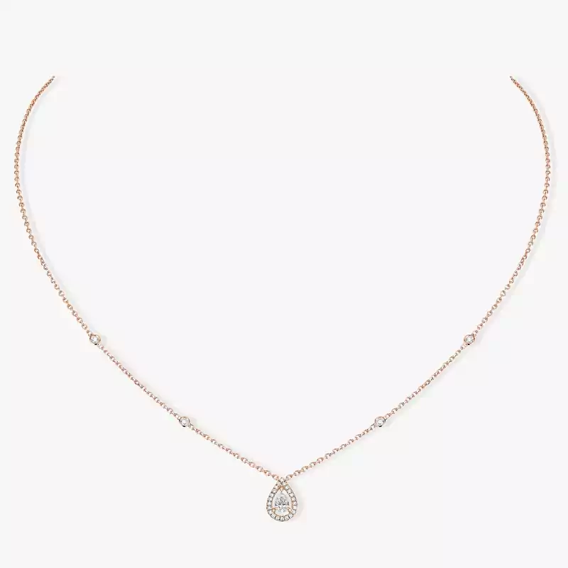 Collar Mujer Oro rosa Diamante Joy Diamante Pera 0,25 ct 05224-PG