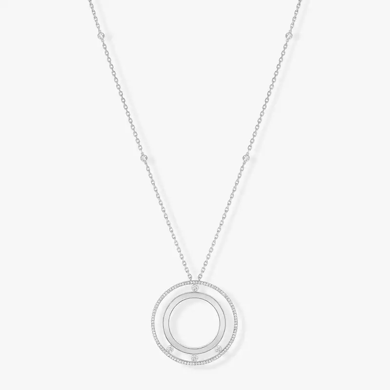 Move Romane Long Necklace White Gold For Her Diamond Necklace 11169-WG