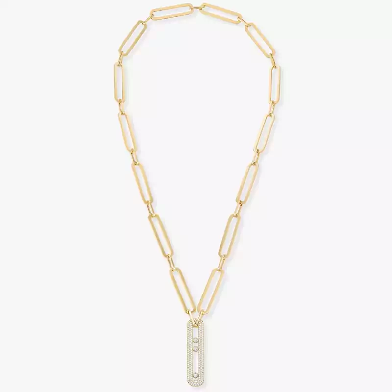 Sautoir Move 10th Anniversary XL Yellow Gold For Her Diamond Necklace 06768-YG