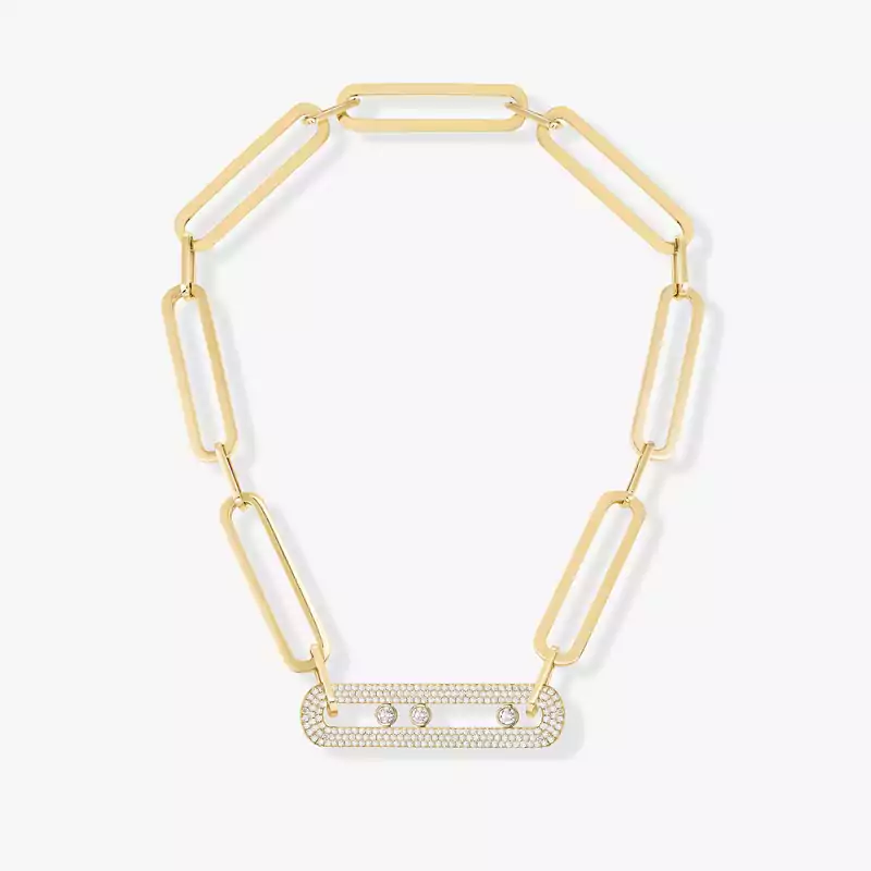 Collar Mujer Oro amarillo Diamante Sautoir Move 10th Anniversary XL 06768-YG
