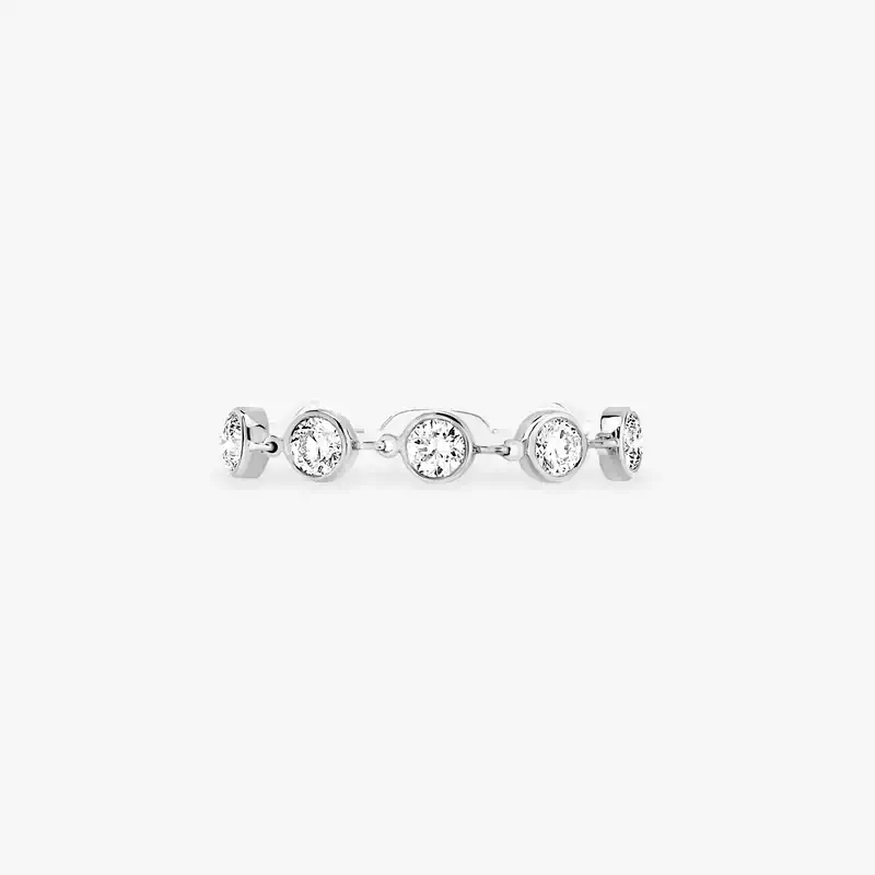 خاتم امرأة ذهب أبيض الماس D-Vibes موديل صغير 12990-WG