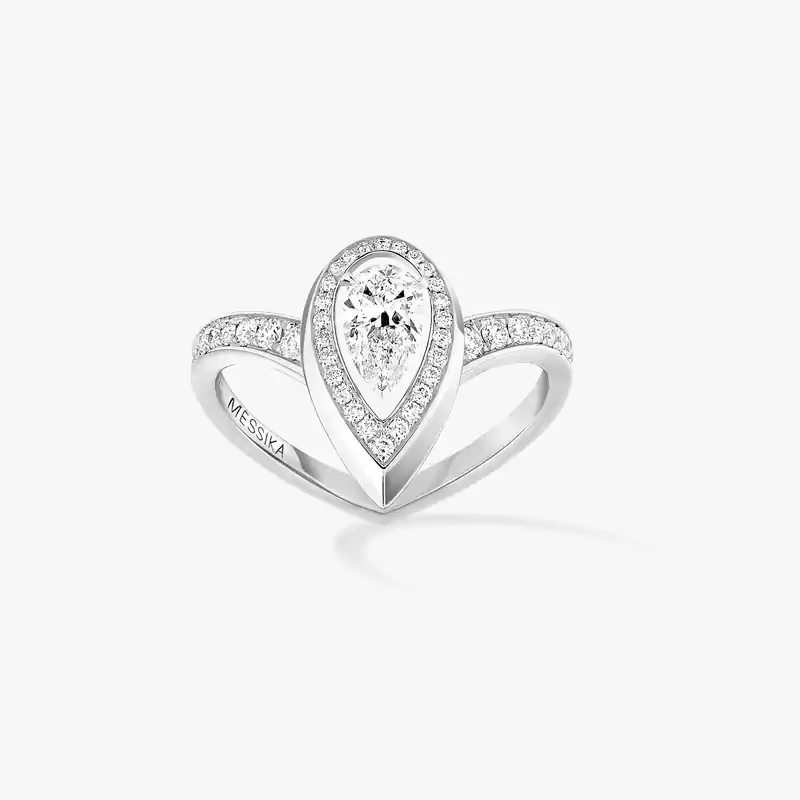 Ring For Her White Gold Diamond Fiery 0.30ct 12331-WG