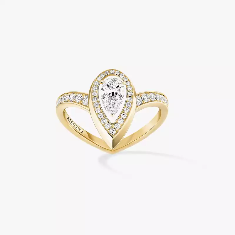 リング 女性への イエローゴールド ダイヤモンド  《ファイアリー》0.30 カラット 12331-YG